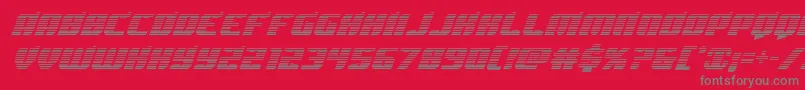 フォントSpartacograd – 赤い背景に灰色の文字