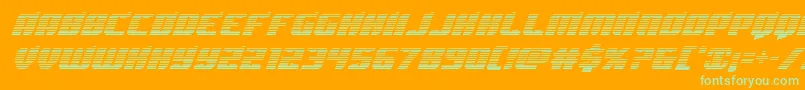 Spartacograd Font – Green Fonts on Orange Background