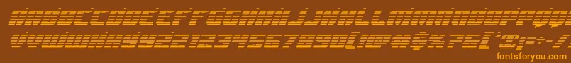 Spartacograd Font – Orange Fonts on Brown Background