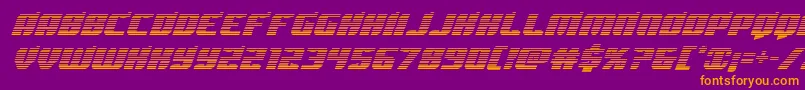 Spartacograd Font – Orange Fonts on Purple Background