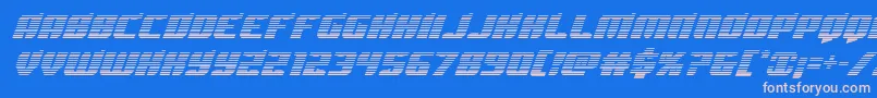 Spartacograd Font – Pink Fonts on Blue Background