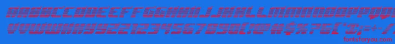 Spartacograd Font – Red Fonts on Blue Background