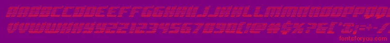 Spartacograd Font – Red Fonts on Purple Background