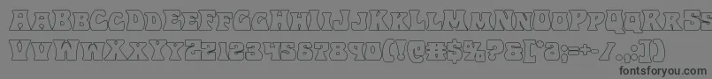 Шрифт Hippocketout – чёрные шрифты на сером фоне