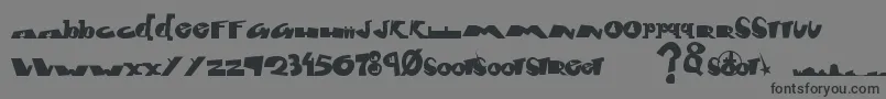 Fontcity Font – Black Fonts on Gray Background