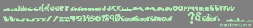 Fontcity Font – Green Fonts on Gray Background