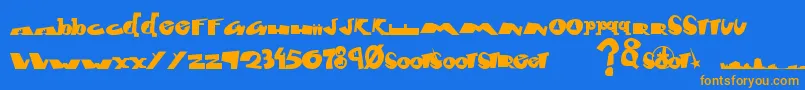 More about Fontcity Font Fontcity Font – Orange Fonts on Blue Background