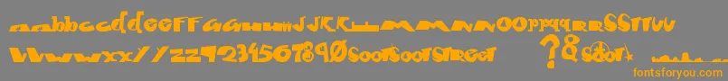 Шрифт Fontcity – оранжевые шрифты на сером фоне