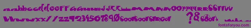 Fontcity Font – Purple Fonts on Gray Background