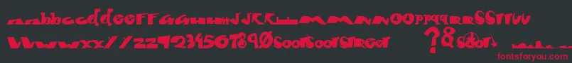 Fontcity Font – Red Fonts on Black Background