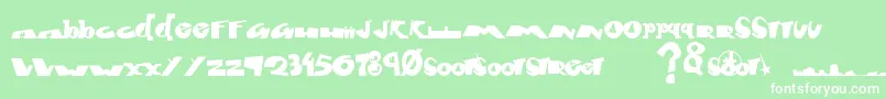 Fontcity Font – White Fonts on Green Background