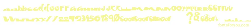 Fontcity Font – Yellow Fonts on White Background