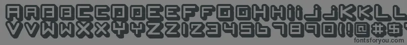 SpleenMachine Font – Black Fonts on Gray Background