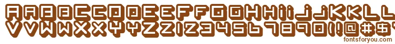 SpleenMachine Font – Brown Fonts on White Background