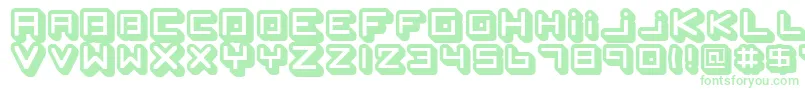 SpleenMachine Font – Green Fonts on White Background