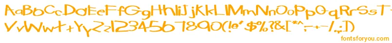 TabathaExBold Font – Orange Fonts on White Background