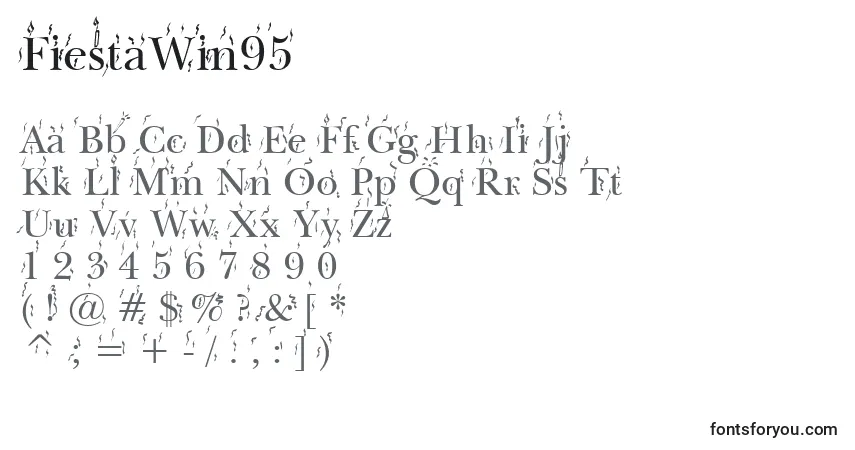 Шрифт FiestaWin95 – алфавит, цифры, специальные символы
