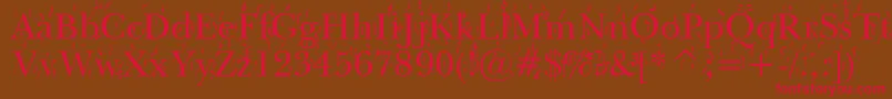 FiestaWin95 Font – Red Fonts on Brown Background