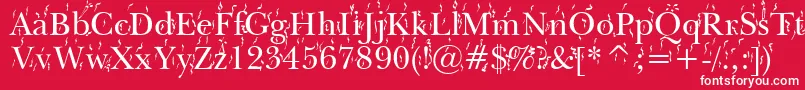 FiestaWin95 Font – White Fonts on Red Background