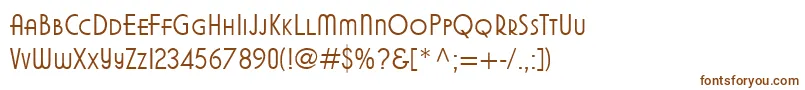 Modifiedgothic-fontti – ruskeat fontit valkoisella taustalla