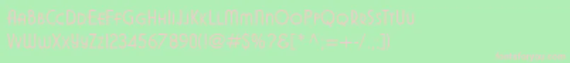 Modifiedgothic Font – Pink Fonts on Green Background