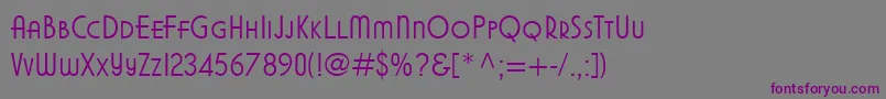 Шрифт Modifiedgothic – фиолетовые шрифты на сером фоне