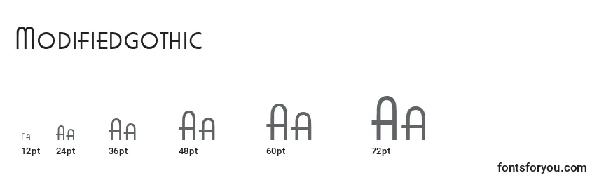 Modifiedgothic Font Sizes