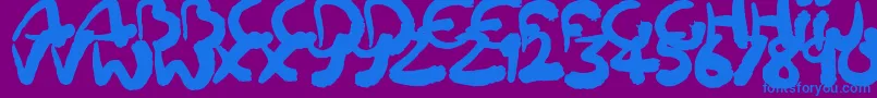 Lisätietoja Squiggler-fontista Squiggler-fontti – siniset fontit violetilla taustalla