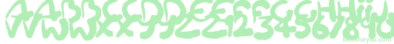 Squiggler-Schriftart – Grüne Schriften