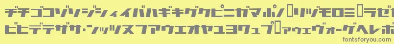 Commercialbreak Font – Gray Fonts on Yellow Background