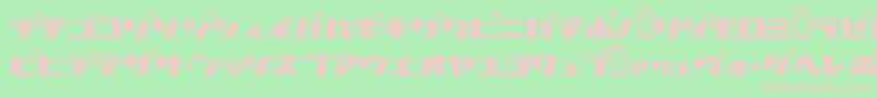 Commercialbreak Font – Pink Fonts on Green Background