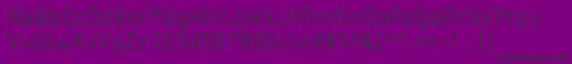 SpoonLight-Schriftart – Schwarze Schriften auf violettem Hintergrund