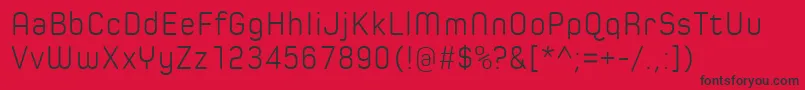 SpoonLight Font – Black Fonts on Red Background