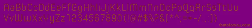 SpoonLight-fontti – ruskeat fontit violetilla taustalla