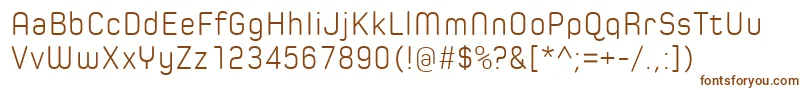 Шрифт SpoonLight – коричневые шрифты на белом фоне
