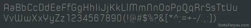 Шрифт SpoonLight – серые шрифты на чёрном фоне