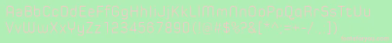 SpoonLight Font – Pink Fonts on Green Background