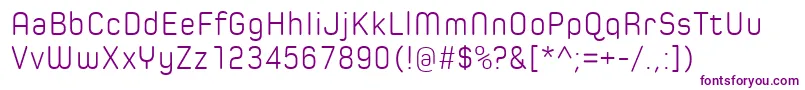 Шрифт SpoonLight – фиолетовые шрифты на белом фоне