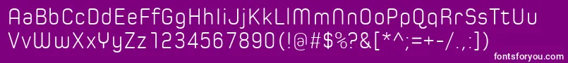 SpoonLight-fontti – valkoiset fontit violetilla taustalla