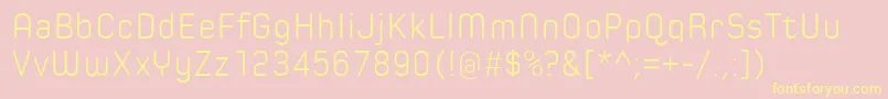 SpoonLight Font – Yellow Fonts on Pink Background