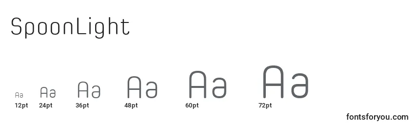 SpoonLight Font Sizes