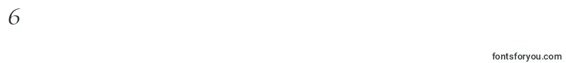 フォントItcCerigoLtBookItalic – フォント数字6
