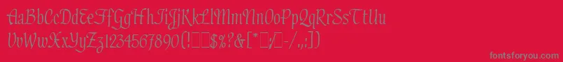More about HadfieldLetPlain.1.0 Font HadfieldLetPlain.1.0 Font – Gray Fonts on Red Background