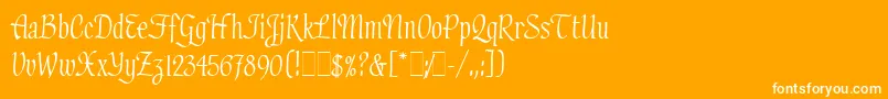 More about HadfieldLetPlain.1.0 Font HadfieldLetPlain.1.0 Font – White Fonts on Orange Background