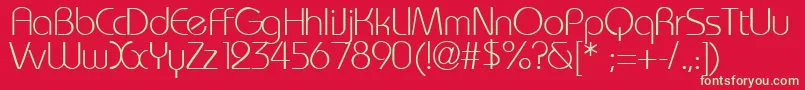 Washingtonmetro Font – Green Fonts on Red Background