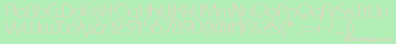 Washingtonmetro Font – Pink Fonts on Green Background