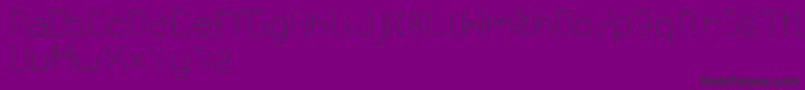 Cr21modern-Schriftart – Schwarze Schriften auf violettem Hintergrund