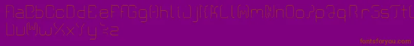 Cr21modern Font – Brown Fonts on Purple Background