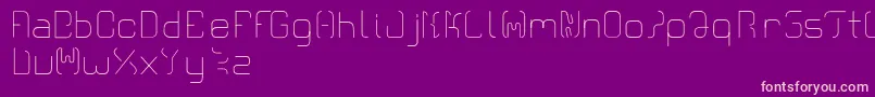 Cr21modern Font – Pink Fonts on Purple Background