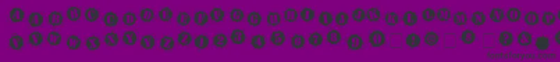 Bulletholz Font – Black Fonts on Purple Background